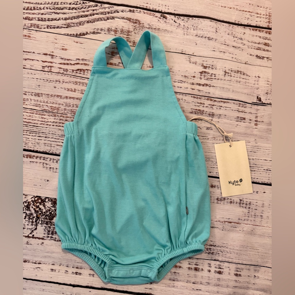 Kyte Baby 18-24 Months Romper Overalls Organic Turquoise